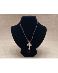 FIO ALGODAO C/ CR CRISTO GRAVADO MAD