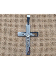 CRUZ ACO 59MM LISA FOSCADA CRISTO
