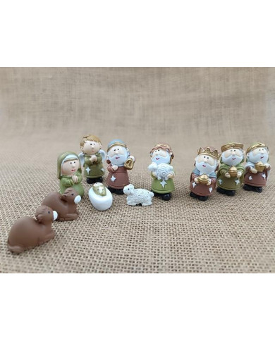 PRESEPIO MINIATURA 50MM 11PCS COLORIDO