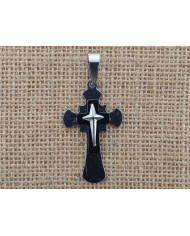 CRUZ ACO 54MM 3 CRUZES PRETO