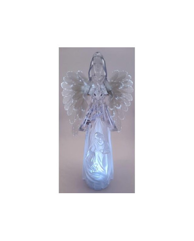 ANJO ACRILICO C/ LUZ C/ SAGRADA FAMILIA 290X85MM