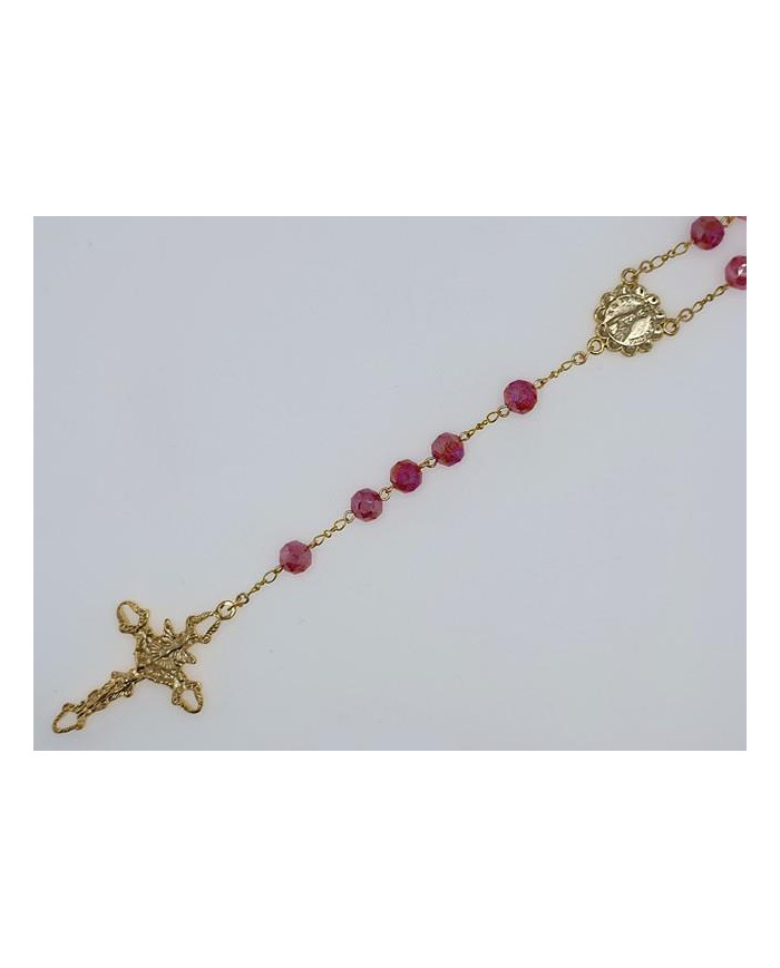 TERCO CRISTAL FACETADO 8MM DOURADO