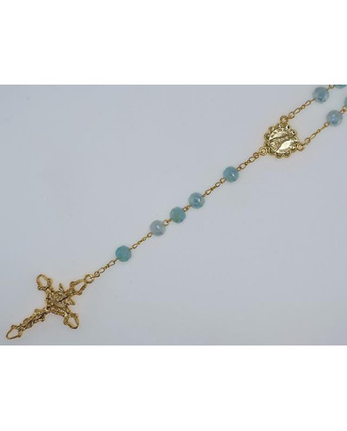 TERCO CRISTAL FACETADO 8MM DOURADO