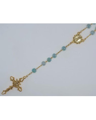 TERCO CRISTAL FACETADO 8MM DOURADO