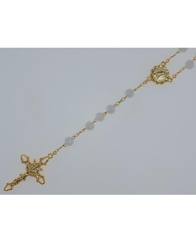 TERCO CRISTAL FACETADO 8MM DOURADO
