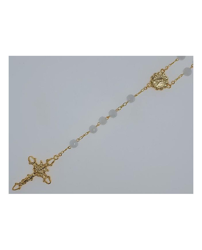 TERCO CRISTAL FACETADO 8MM DOURADO