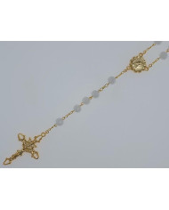 TERCO CRISTAL FACETADO 8MM DOURADO