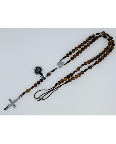 CORD ROSARY STONE 6MM