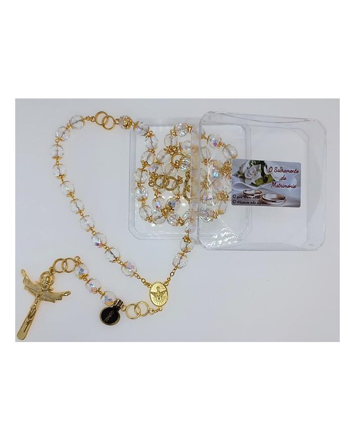 TERCO ANI. CRISTAL 10MM MATRIMÓNIO TRANSP