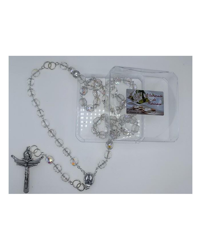 TERCO ANI. CRISTAL 10MM MATRIMÓNIO TRANSP