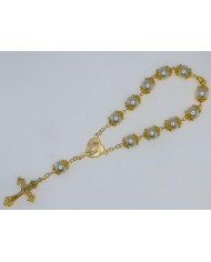 DEZENA ANI. PEROLA 10MM DOUR C/FECHO MARFIM