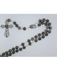 TERCO PAREDE PLASTICO ROSA 3D 18MM PRATA VELHA