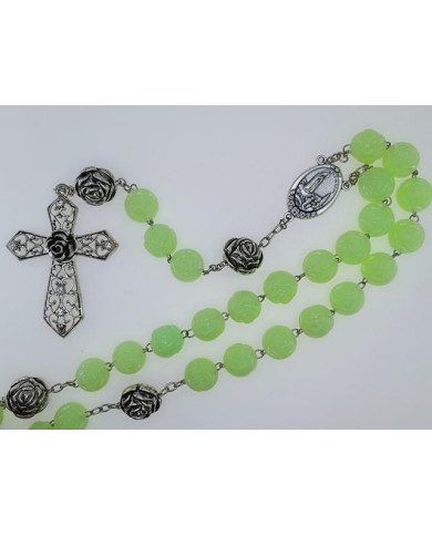 ROSARY 3D LUMINOUS PINK PLASTIC WALL 20MM
