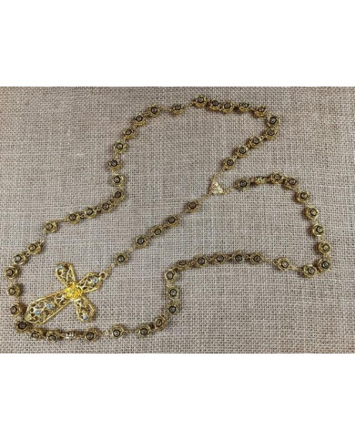 TERCO ZAMAC ROSA 12MM OURO VELHO