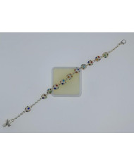 PUL ENC. ZAMAC C/ CRISTAIS EMBUTIDOS 8MM MULTI P