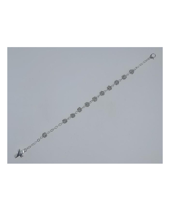 PULSEIRA STRASSBALL 6MM CRIST. TRANSP PRATA