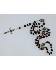 TERCO MADEIRA RED 6MM C/ MEDALHAS PN