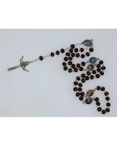 TERCO MADEIRA RED 6MM C/ MEDALHAS PN