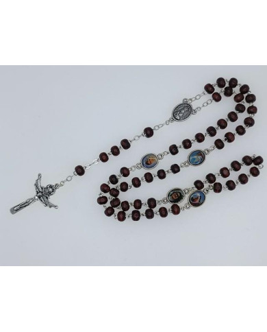 TERCO MADEIRA RED 6MM C/ MEDALHAS PN