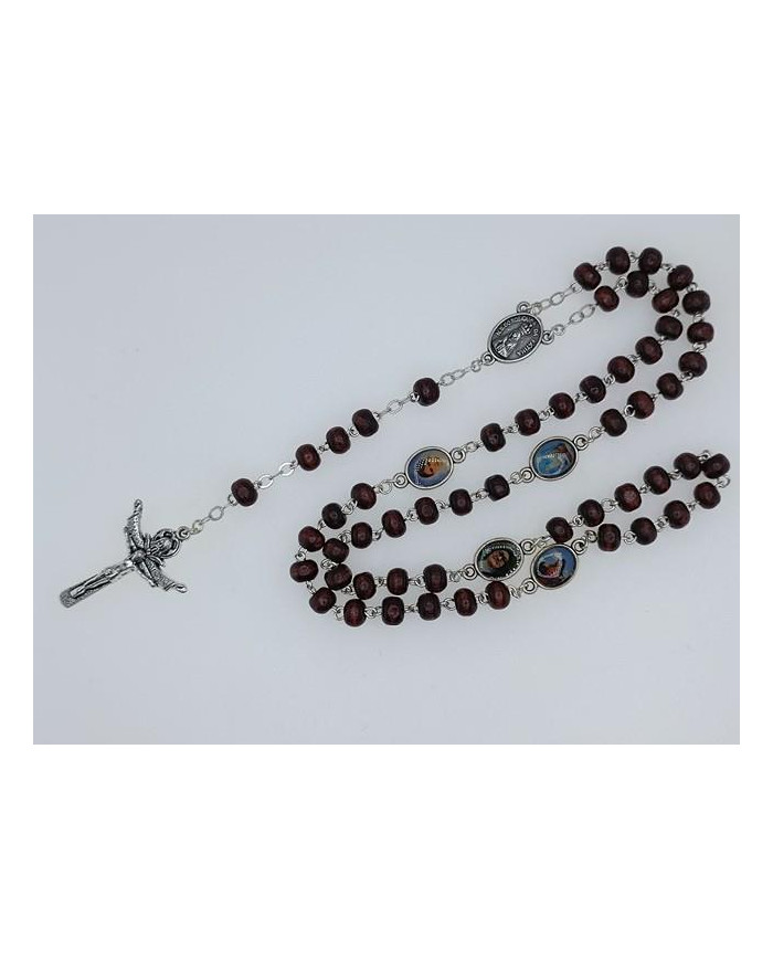 TERCO MADEIRA RED 6MM C/ MEDALHAS PN