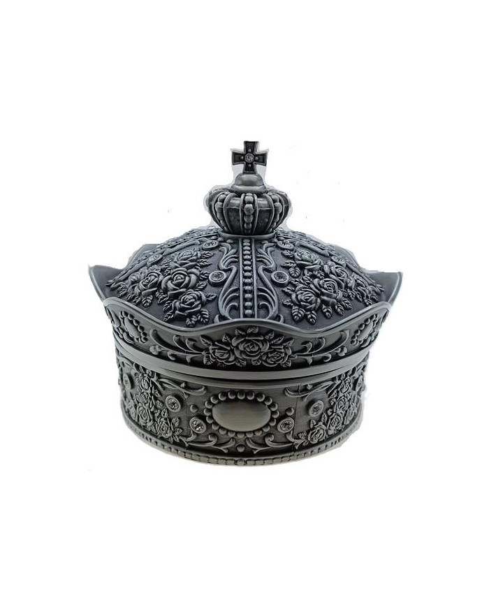 CAIXA ESTANHO FORMA COROA XL