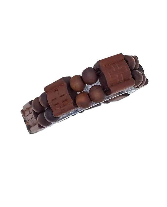 PULSEIRA ELASTICA MADEIRA DESING CRUZ