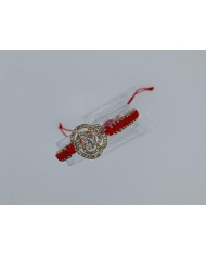 BRACELET MACRAMÉ WITH SPARKLING ROSES