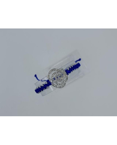 BRACELET MACRAMÉ WITH SPARKLING ROSES
