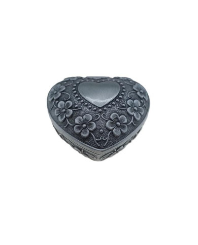 CAIXA ESTANHO FORMA CORACAO