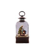 CANDEIA BRONZE CUPULA C/PRESEPIO 20/11CM