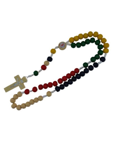 TERÇO CORDEL MADEIRA 7MM MISSIONÁRIO