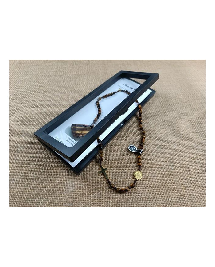 COLAR TERCO CORDEL PEDRA 6MM D ML