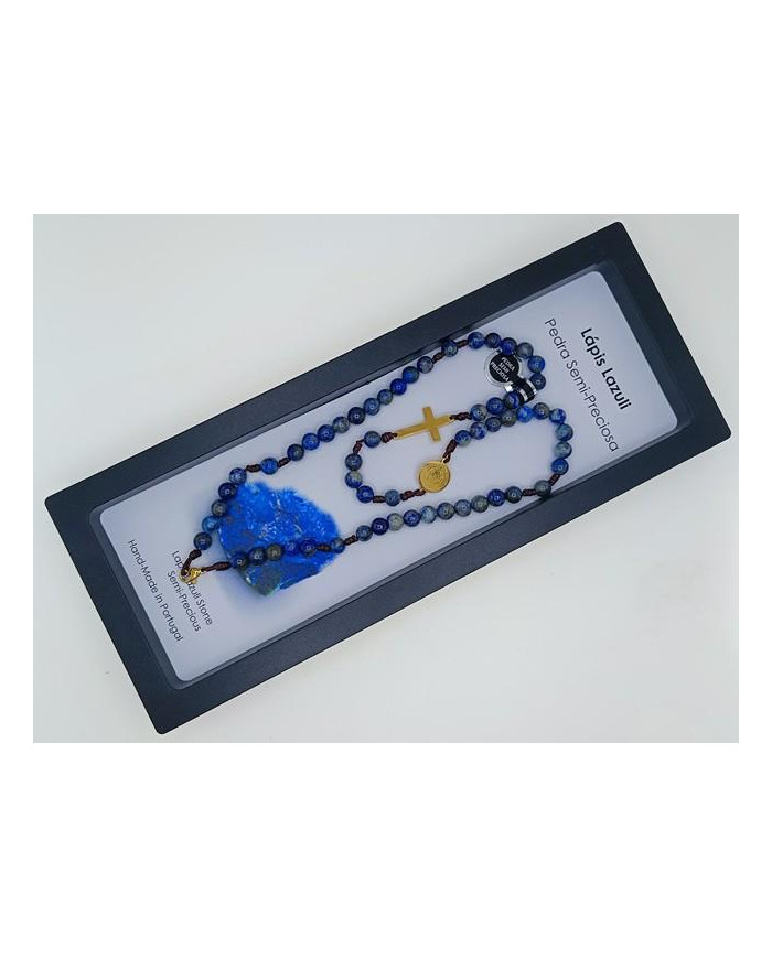 COLAR TERCO CORDEL PEDRA 6MM D SB