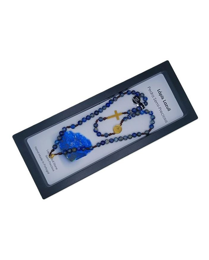 COLAR TERCO CORDEL PEDRA 6MM D SB