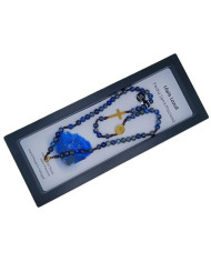 COLAR TERCO CORDEL PEDRA 6MM D SB