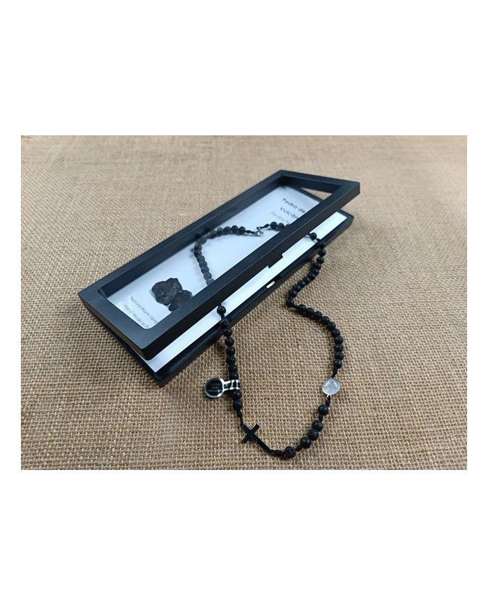 COLAR TERCO CORDEL PEDRA 6MM P ML