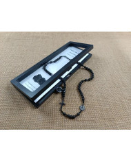 COLAR TERCO CORDEL PEDRA 6MM P SB