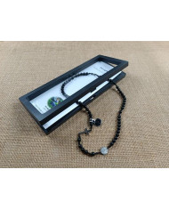 COLAR TERCO CORDEL PEDRA 6MM P SB