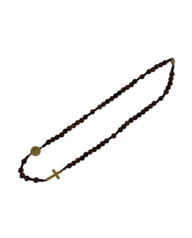 COLAR TERCO CORDEL PAU SANTO 6MM D