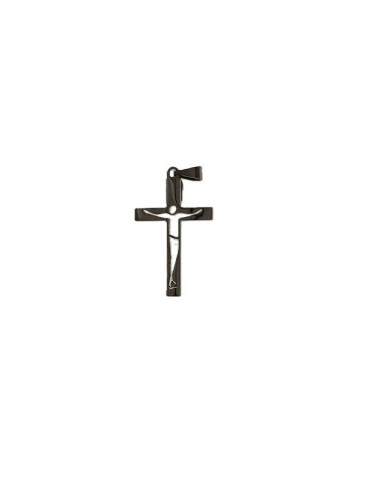 CRUZ ACO 34MM QUADRADA ABERTA CRISTO