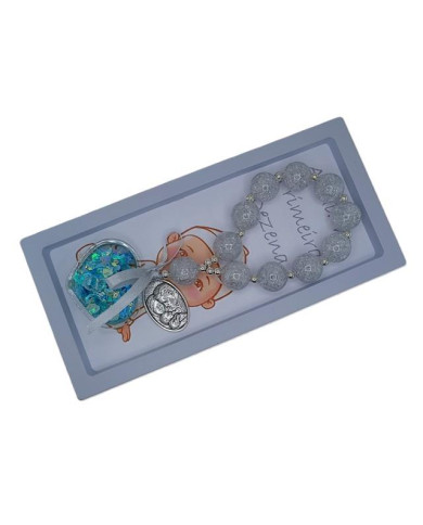 DEZENA FIO PAREDE PLAST ACRIL 20MM C/ GLITER TRANSP