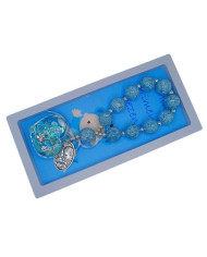 DEZENA FIO PAREDE PLAST ACRIL 20MM C/ GLITER