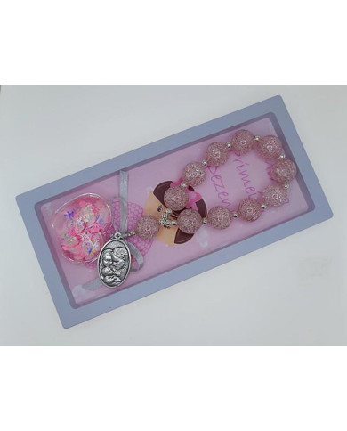 DEZENA FIO PAREDE PLAST ACRIL 20MM C/ GLITER