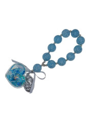 DEZENA FIO PAREDE PLAST ACRIL 20MM C/ GLITER