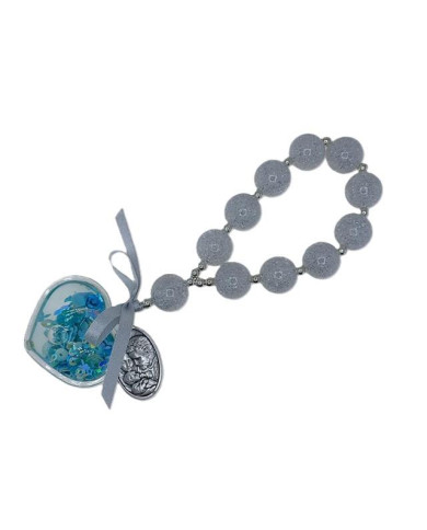 DEZENA FIO PAREDE PLAST ACRIL 20MM C/ GLITER TRANSP