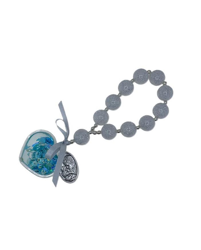 DEZENA FIO PAREDE PLAST ACRIL 20MM C/ GLITER TRANSP