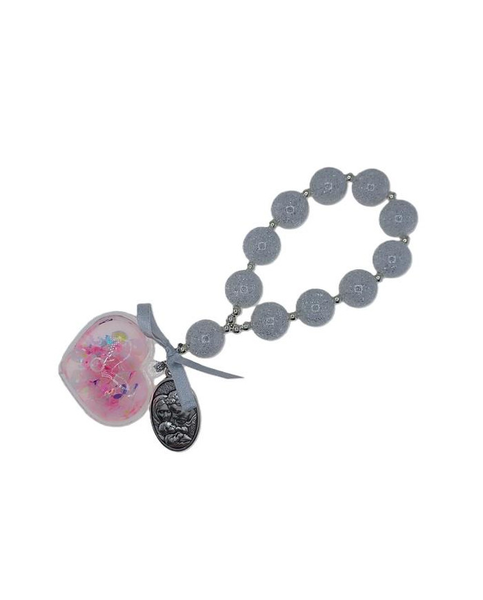 DEZENA FIO PAREDE PLAST ACRIL 20MM C/ GLITER TRANSP