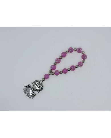 DEZENA ELAST PLAST RED 8MM ESTRELAS MENINA