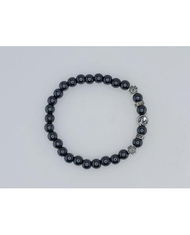 PUL ELAST HEMATITE REDONDA 6MM E CT ZAMAC
