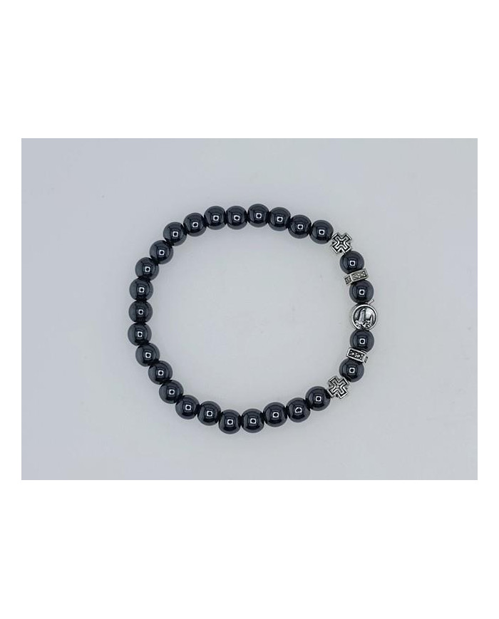PUL ELAST HEMATITE REDONDA 6MM E CT ZAMAC